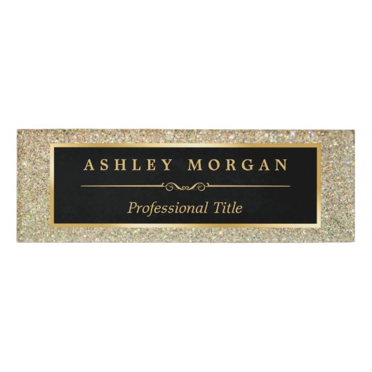 Badge D'identification Parties scintillantes élégantes et à la mode (Devant)