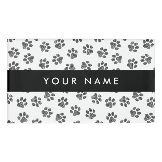 Badge D'identification Patrouilles de Doodle, Paws de Chien, Paws de Chat (Devant)