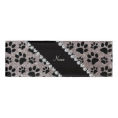 Badge D'identification Pattes argentées nommées faites sur commande de (Devant)