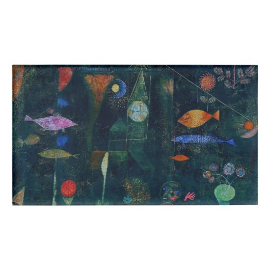 Badge D'identification Paul Klee Fish Magic Peinture Abstraite Art graphi (Devant)