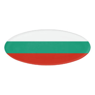 Badge D'identification pavillon de la Bulgarie