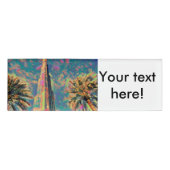 Badge D'identification Peinture de Burj Khalifa (Devant)