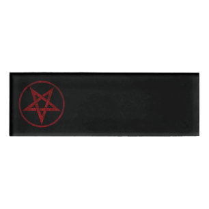 Badge D'identification Pentagram Red Devil
