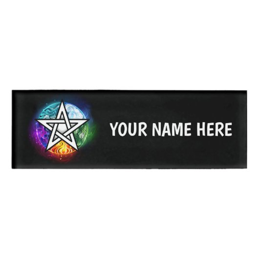 Badge D'identification pentagramme du Wiccan (Devant)