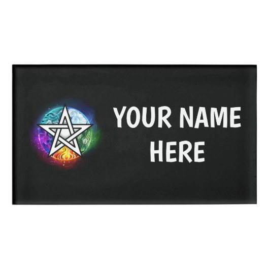 Badge D'identification pentagramme du Wiccan (Devant)