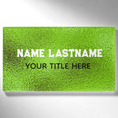 Badge D'identification Personalized name plate monogram (Devant)