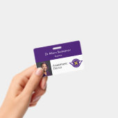 Badge d'identification personnalisable avec photo (Manuel / portable)