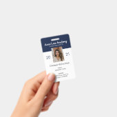 Badge d'identification personnalisable pour éducat (Manuel / portable)