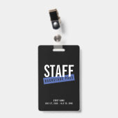 Badge d'identification personnalisé avec accès bac (Avant avec clip)
