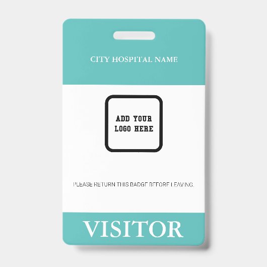 Badge d'identification personnalisé avec code-barr (Avant)