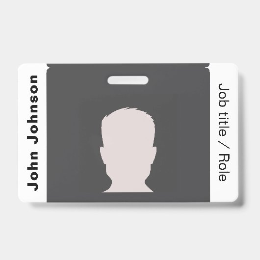 Badge d'identification personnalisé avec logo d'en (Avant)