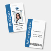 Badge d'identification personnalisé avec logo et p (Avant & arrière)