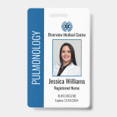 Badge d'identification personnalisé avec logo et p (Avant)