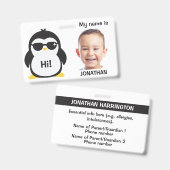 Badge d'identification personnalisé avec photo et  (Avant & arrière)