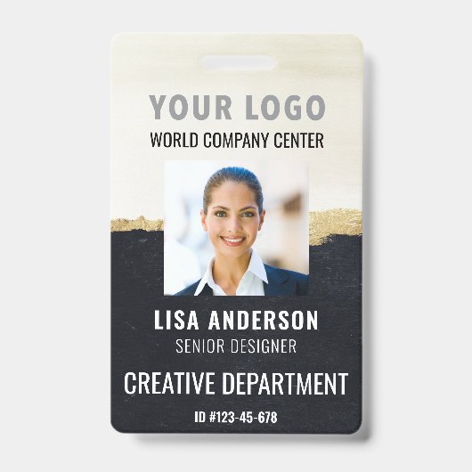 Badge d'identification personnalisé Carte de nom d (Avant)