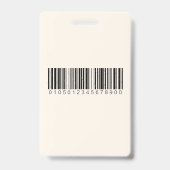 Badge d'identification personnalisé de bibliothéca (Arrière)