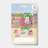 Badge d'identification personnalisé de bibliothéca (Arrière)