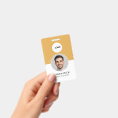 Badge d'identification personnalisé d'employé avec (Manuel / portable)