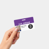 Badge d'identification personnalisé du personnel E (Manuel / portable)