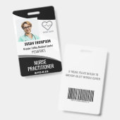 Badge d'identification personnalisé Étiquette de n (Avant & arrière)