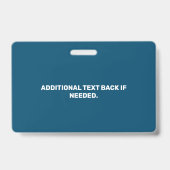 Badge d'identification personnalisé pour chien d'a (Arrière)