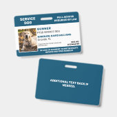 Badge d'identification personnalisé pour chien d'a (Avant & arrière)