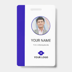 Badge d'identification personnalisé pour employé