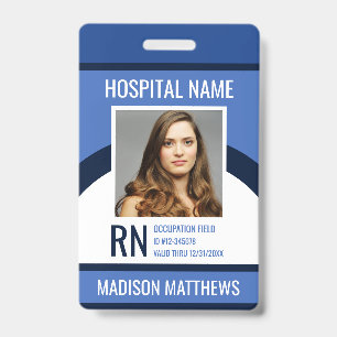 Badge d'identification personnalisé pour employé m