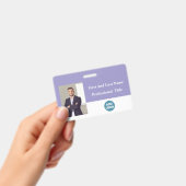 Badge d'identification personnalisé pour employés (Manuel / portable)