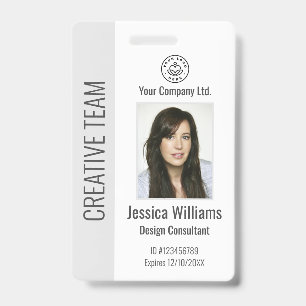 Badge d'identification personnalisé pour employés