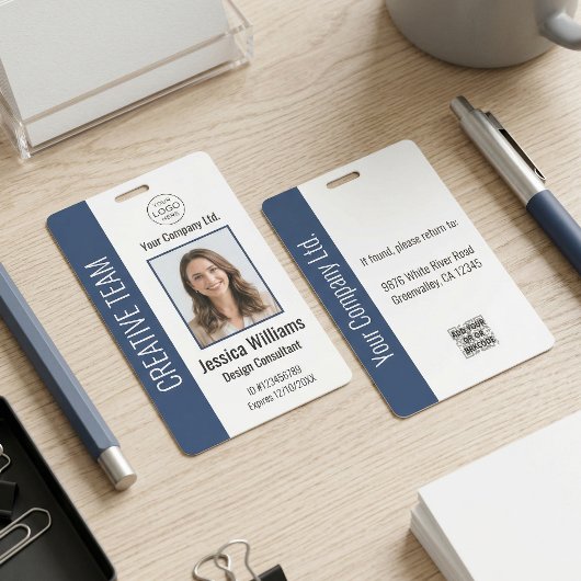 Badge d'identification personnalisé pour employés