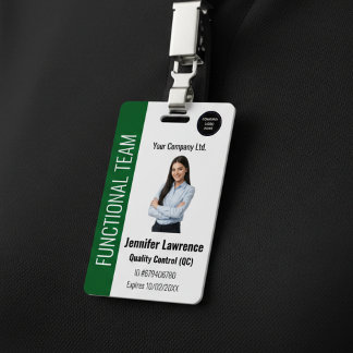 Badge d'identification personnalisé pour employés 