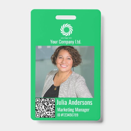 Badge d'identification personnalisé pour employés (Avant)