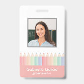 Badge d'identification personnalisé pour enseignan (Avant)