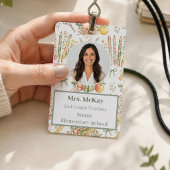 Badge d'identification personnalisé pour enseignan