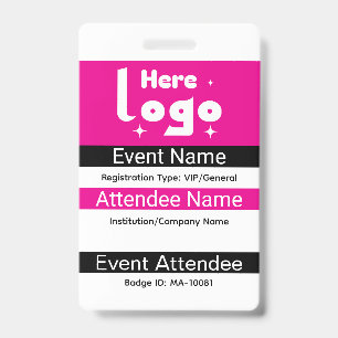 Badge d'identification personnalisé pour Expo avec