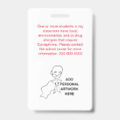 Badge d'identification personnalisé pour le person (Arrière)