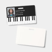 Badge d'identification personnalisé pour professeu (Avant & arrière)