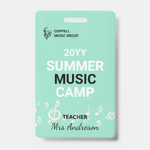 Badge d'identification personnalisé pour professeu
