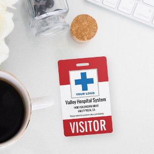 Badge d'identification personnalisé pour visiteur