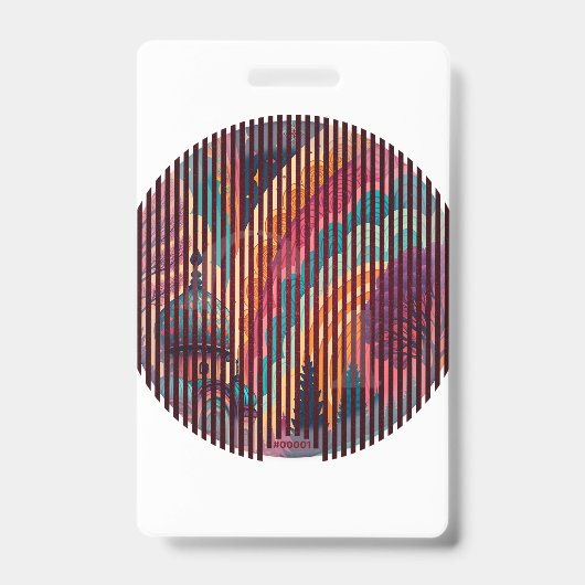 Badge d'identification personnalisé sous forme de (Avant)