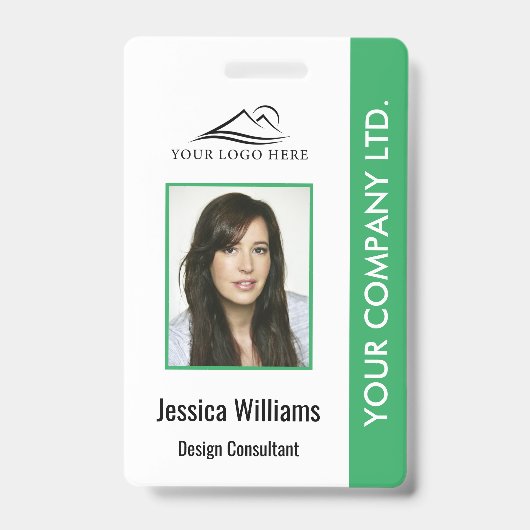 Badge d'identification personnalisée de l'employé (Avant)