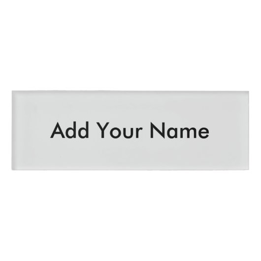 Badge D'identification Personnaliser Ajouter un nom Photo ou oeuvre d'art (Devant)