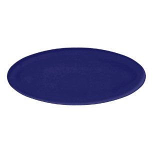 Badge D'identification Personnaliser bleu bleu couleur solide marine