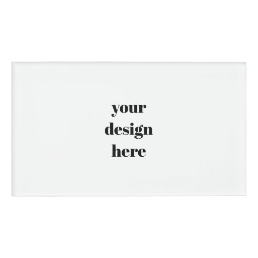 Badge D'identification Personnaliser ou Customiser (Devant)