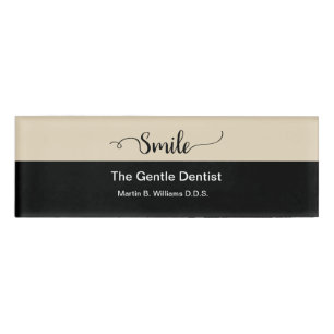Badge D'identification Personnel administratif de dentiste moderne