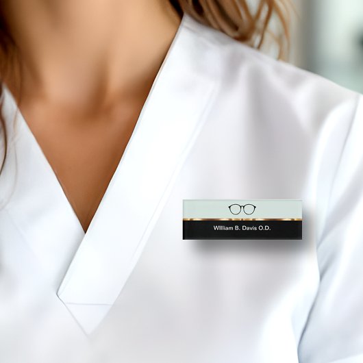 Badge D'identification Personnel de bureau de l'Optométriste classique