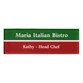 Badge D'identification Personnel de restaurant italien (Devant)