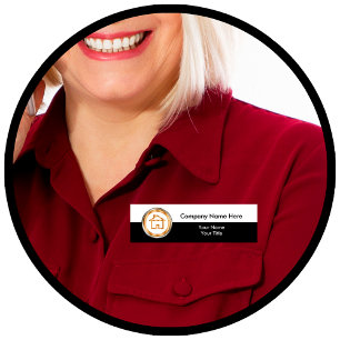 Badge D'identification Personnel du bureau immobilier