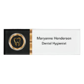 Badge D'identification Personnel hygiéniste du bureau dentaire classique (Devant)